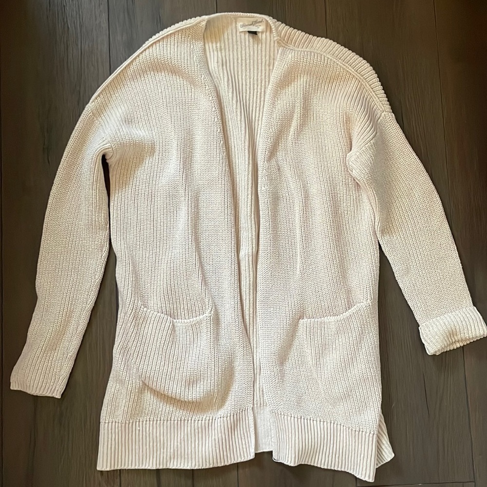 Cream Corded Cardigan
